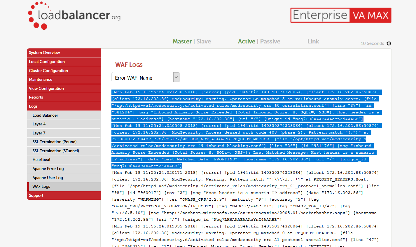 select-waf-log