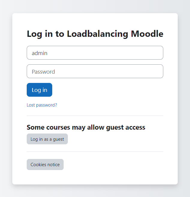 moodle login