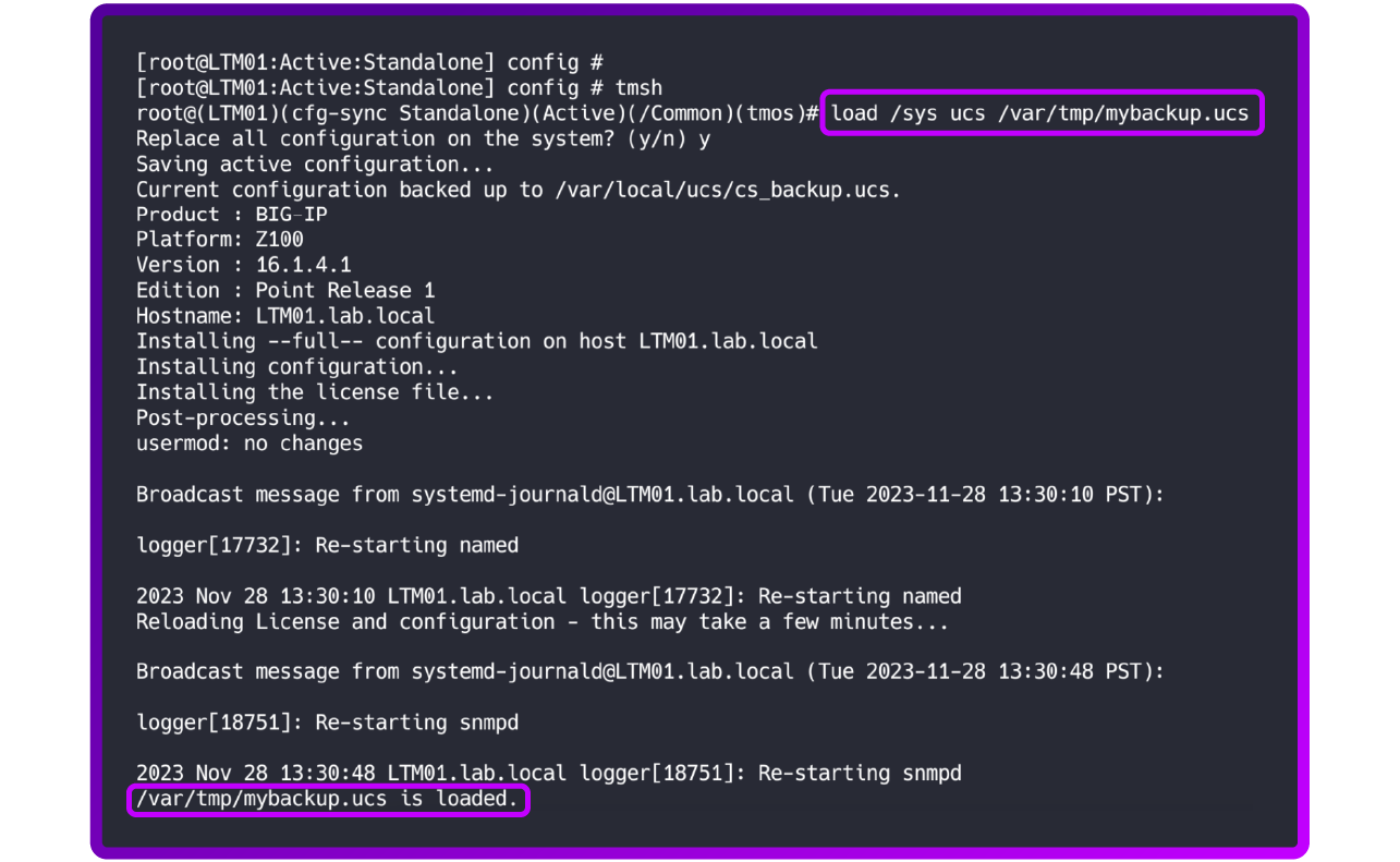 How to backup an F5 BIG-IP, without falling victim to some of the potential pitfalls