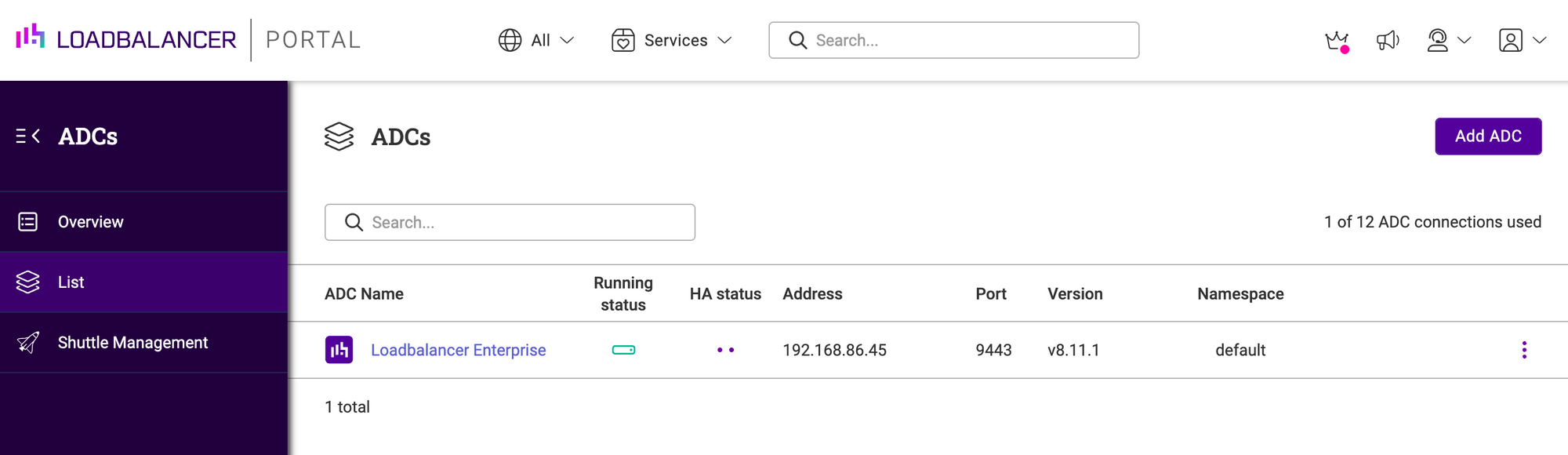 How do you connect your Kemp LoadMaster to the ADC Portal?