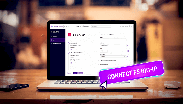 How to set up and manage an F5 in the ADC Portal