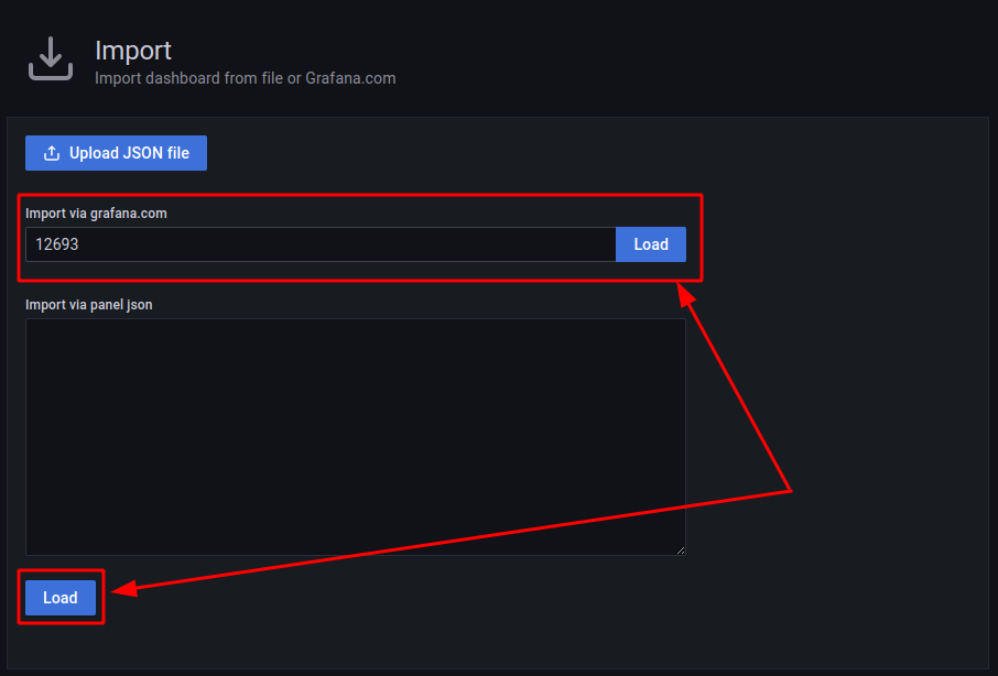 Using Grafana with your appliance